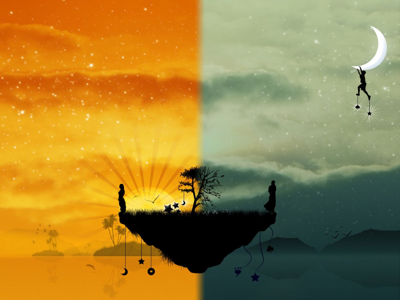 We exist in two worlds